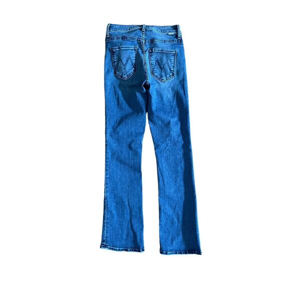 MOTHER Jeans Womens Size 24 Insider Ankle Fray Manana Mi Amor Dark Wash Denim - Picture 4 of 10